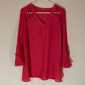 Coral Blouse